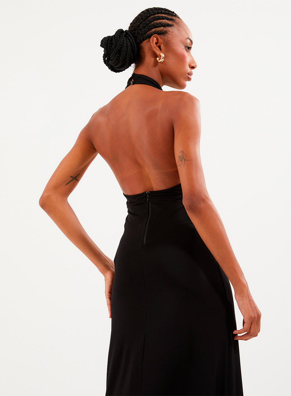 Flowy Halter-Neck Dress