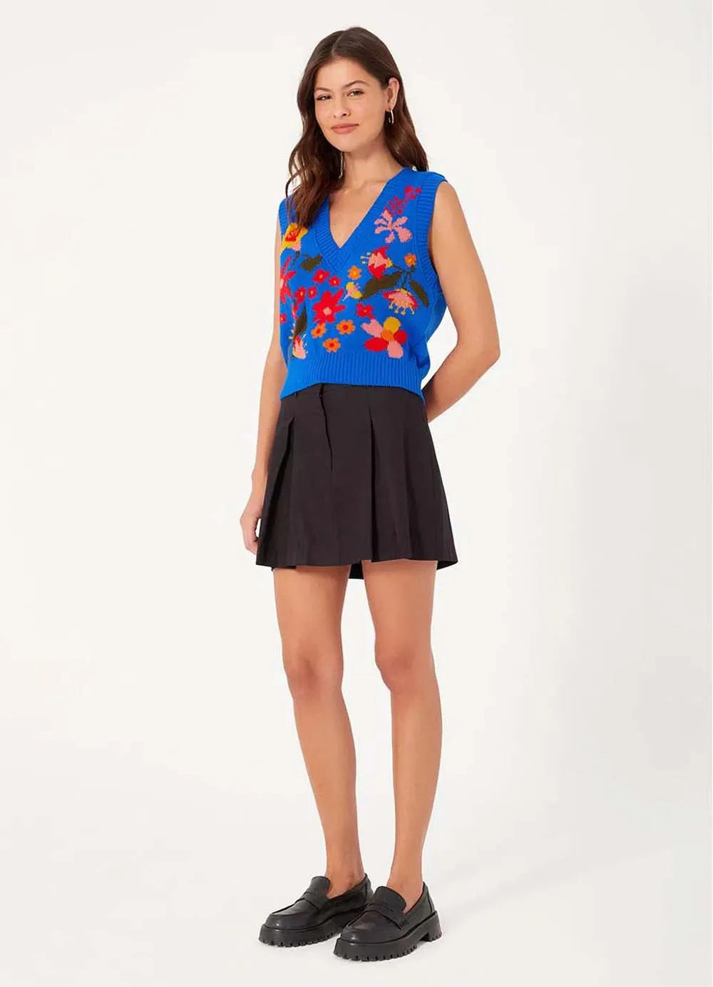 Cozy Jacquard Knit Vest