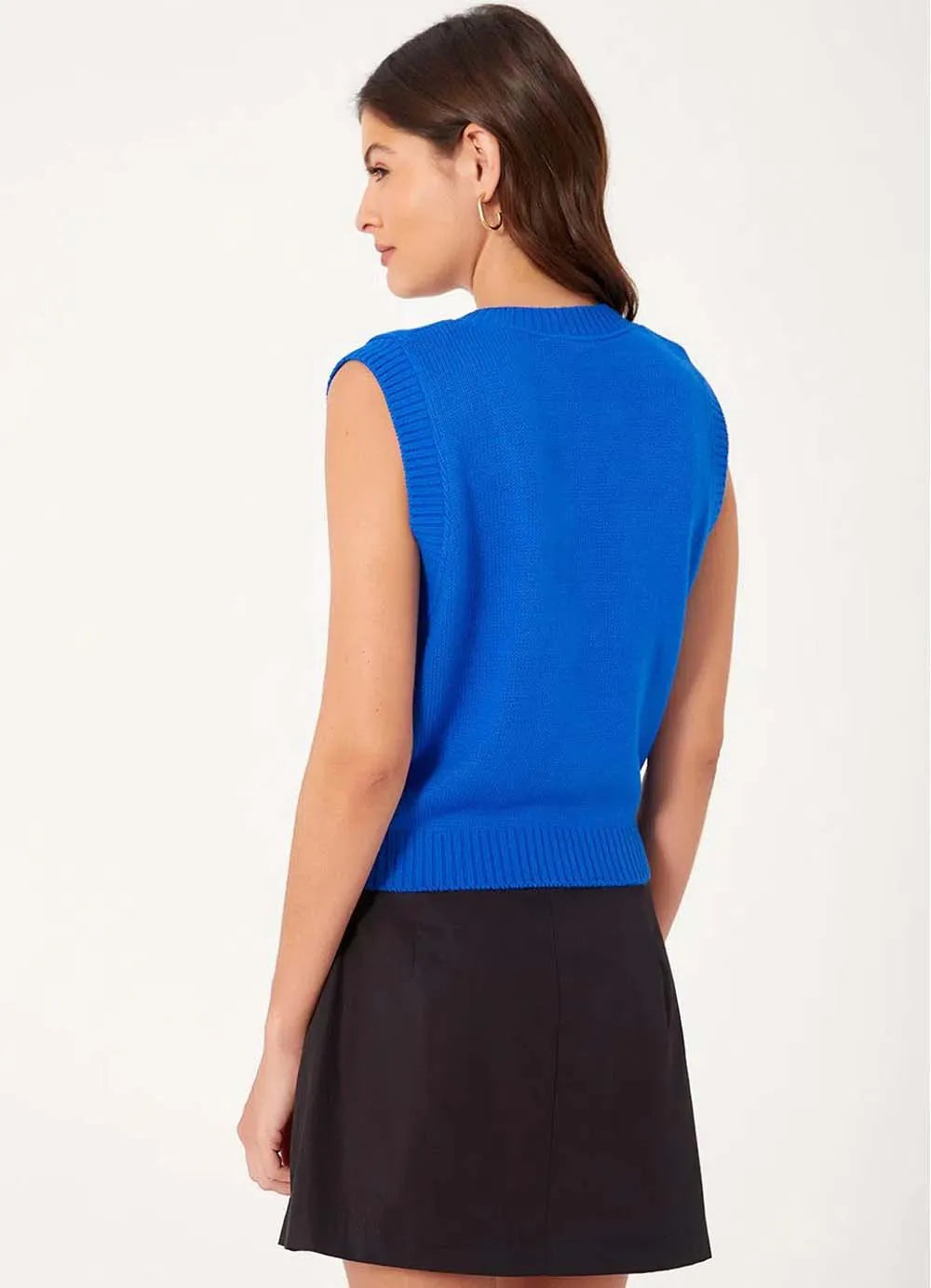 Cozy Jacquard Knit Vest