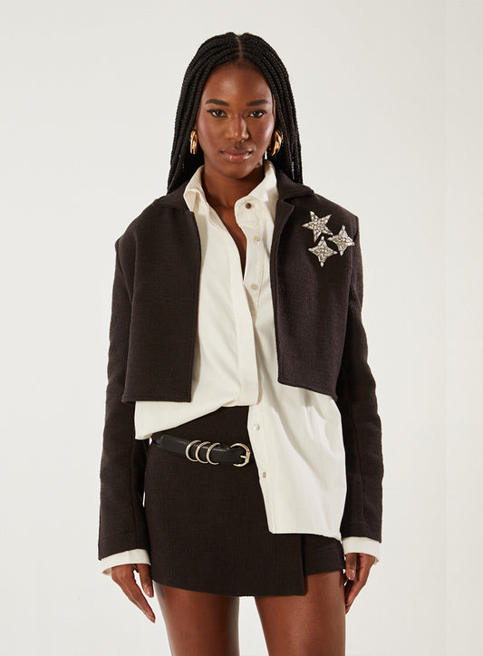 Stylish Blazer with Embellishments