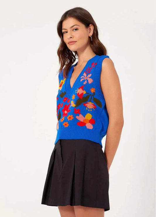 Cozy Jacquard Knit Vest